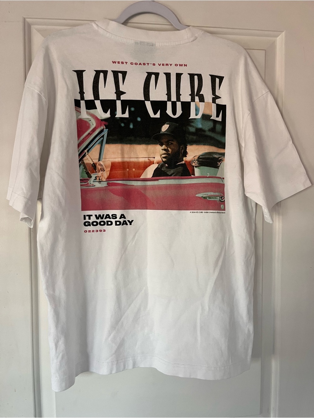 H&M White Graphic Ice Cube 'It Was A Good Day' Tee